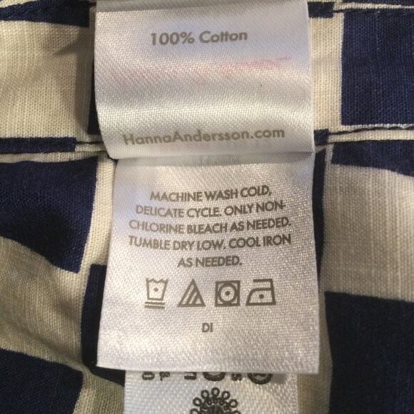 Hanna Anderson boys Checkered button down shirt car race theme 12 - Picture 5 of 5